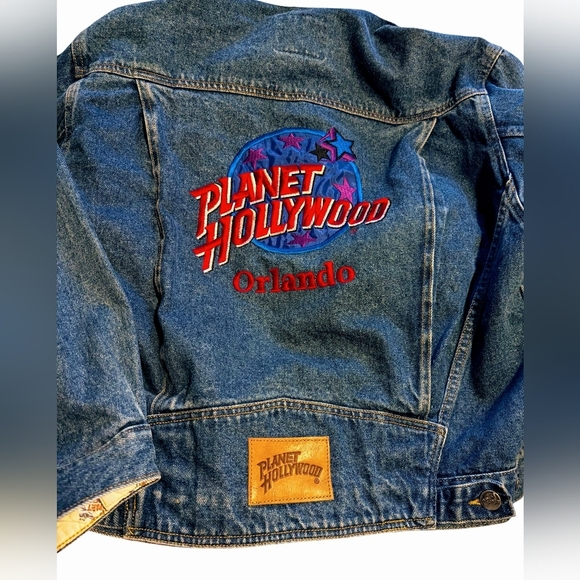 Planet Hollywood 1991 Denim Jean Jacket Vintage - Picture 5 of 7